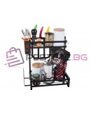 Двуетажен кухненски органайзер за кухня подправки и аксесоари